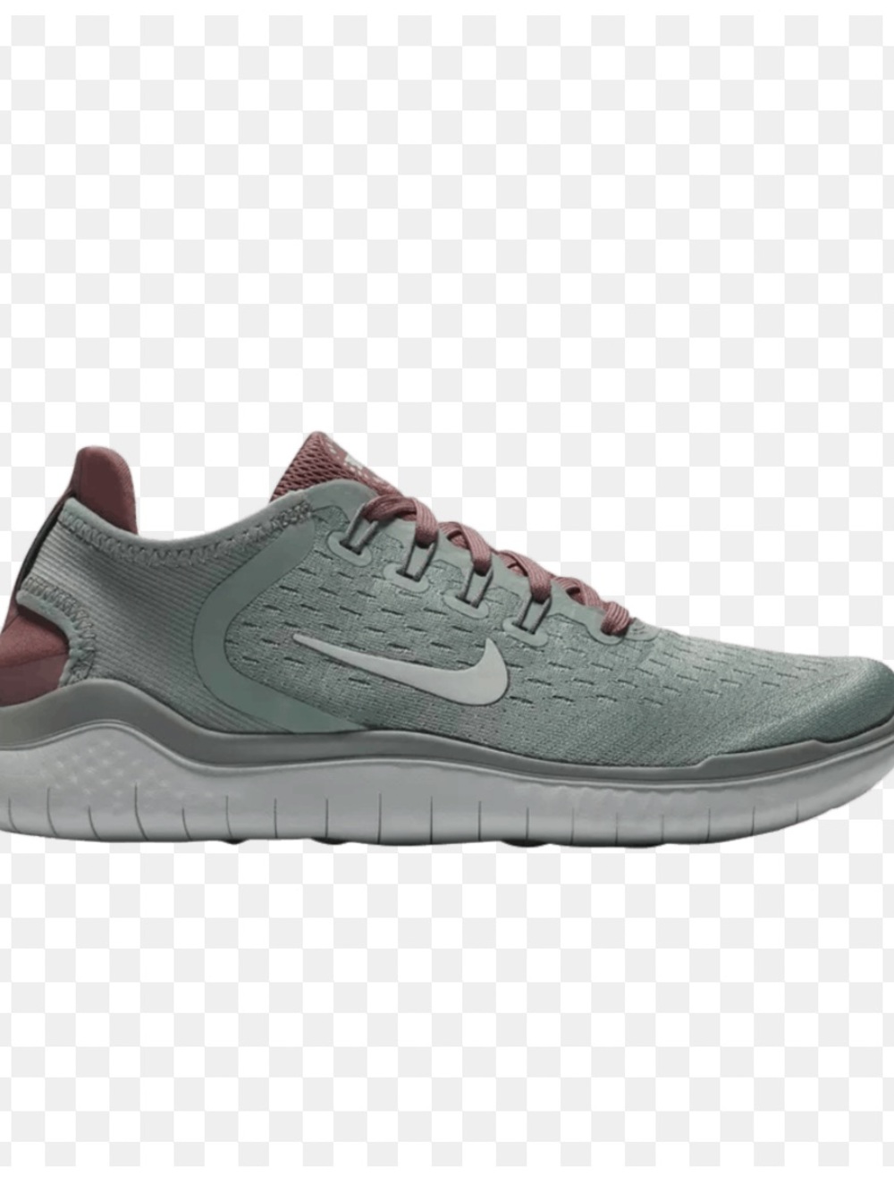 Nike women Athletic Shoe - Sage Green with Mauve Details